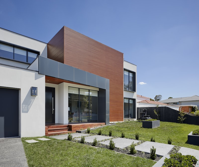 Suburban house with garage